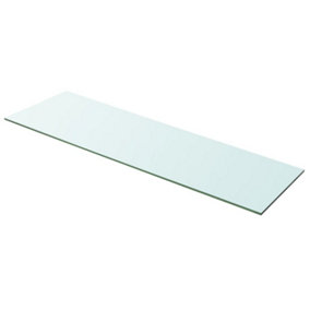 Berkfield Shelf Panel Glass Clear 100x30 cm
