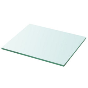 Berkfield Shelf Panel Glass Clear 30x25 cm