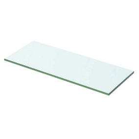 Berkfield Shelf Panel Glass Clear 50x15 cm