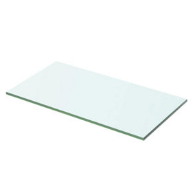 Berkfield Shelf Panel Glass Clear 50x20 cm