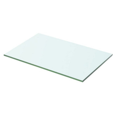 Berkfield Shelf Panel Glass Clear 50x25 cm