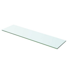 Berkfield Shelf Panel Glass Clear 60x12 cm