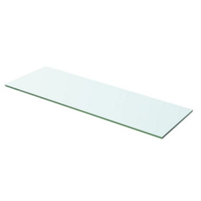 Berkfield Shelf Panel Glass Clear 60x15 cm