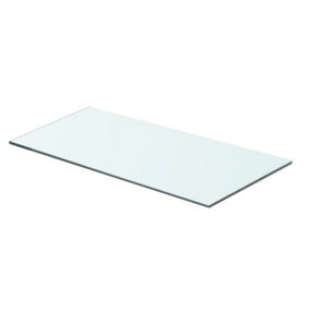 Berkfield Shelf Panel Glass Clear 60x25 cm