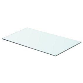 Berkfield Shelf Panel Glass Clear 60x30 cm