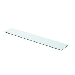 Berkfield Shelf Panel Glass Clear 70x12 cm