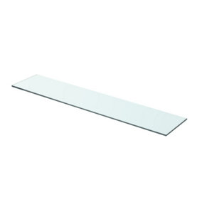 Berkfield Shelf Panel Glass Clear 70x15 cm