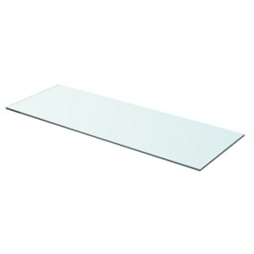 Berkfield Shelf Panel Glass Clear 70x25 cm