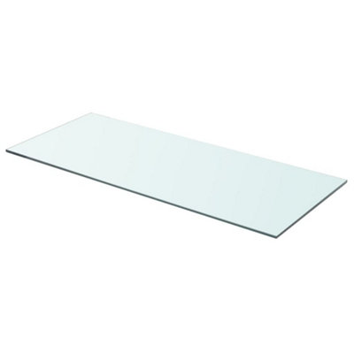 Berkfield Shelf Panel Glass Clear 70x30 cm DIY at B&Q