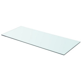 Berkfield Shelf Panel Glass Clear 70x30 cm