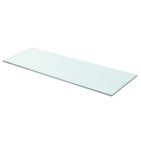 Berkfield Shelf Panel Glass Clear 80x30 cm