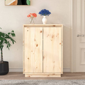 Berkfield Shoe Cabinet 60x35x80 cm Solid Wood Pine
