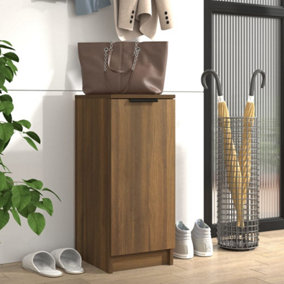 Berkfield Shoe Cabinet Brown Oak 30x35x70 cm Engineered Wood