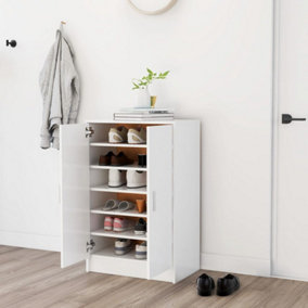 Berkfield Shoe Cabinet White 60x35x92 cm Engineered Wood