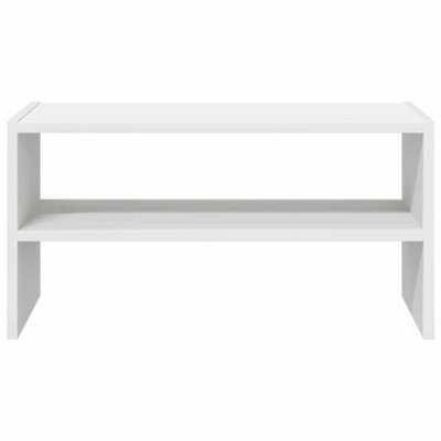 Berkfield Shoe Rack Stackable White 60x30x30.5 cm