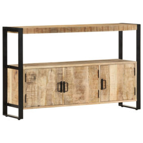 Berkfield Side Cabinet 120x30x75 cm Solid Mango Wood