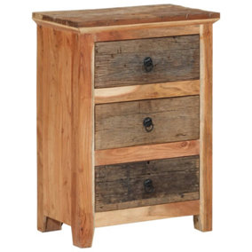 Berkfield Side Cabinet 55x33x75 cm Solid Wood Acacia