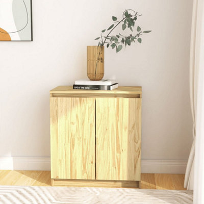 Berkfield Side Cabinet 60x36x65 cm Solid Wood Pine