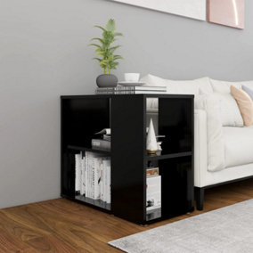 Berkfield Side Cabinet Black 60x30x50 cm Engineered Wood