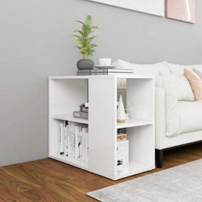 Berkfield Side Cabinet High Gloss White 60x30x50 cm Engineered Wood