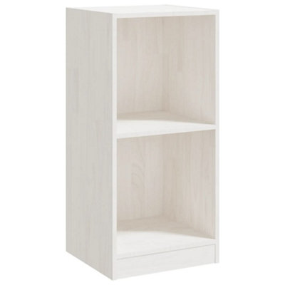 Berkfield Side Cabinet White 35.5x33.5x76 cm Solid Pinewood