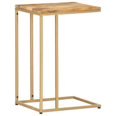 Berkfield Side Table 35x45x65 cm Solid Mango Wood DIY at B&Q