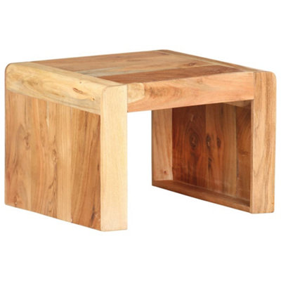 Berkfield Side Table 43x40x30 cm Solid Acacia Wood