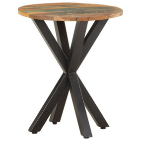 Berkfield Side Table 48x48x56 cm Solid Reclaimed Wood