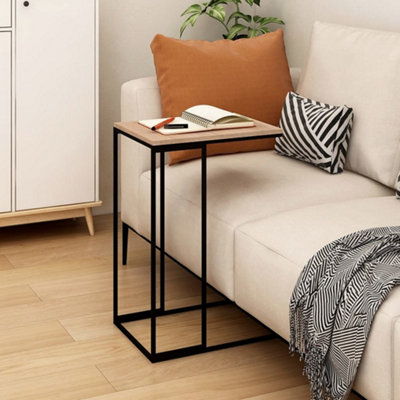 Berkfield Side Table Black 40x30x59 cm Engineered Wood