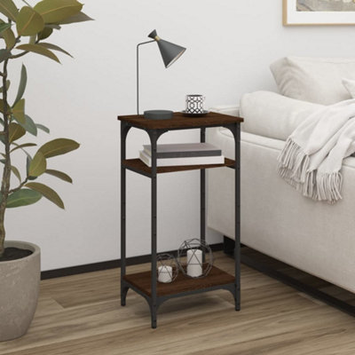 Berkfield Side Table Brown Oak 40x30x75 cm Engineered Wood