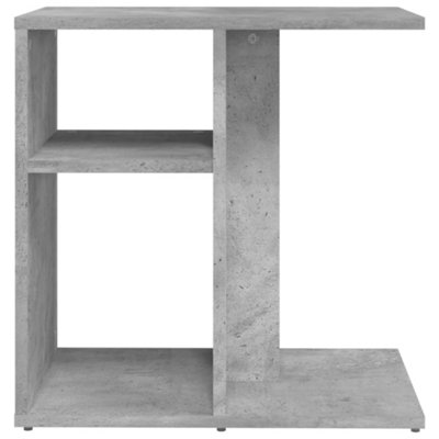 Berkfield Side Table Concrete Grey 50x30x50 cm Engineered Wood