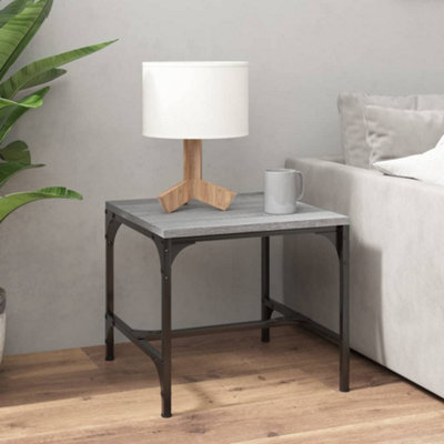 Berkfield Side Table Grey Sonoma 40x40x35 cm Engineered Wood
