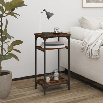 Smoked oak deals side table