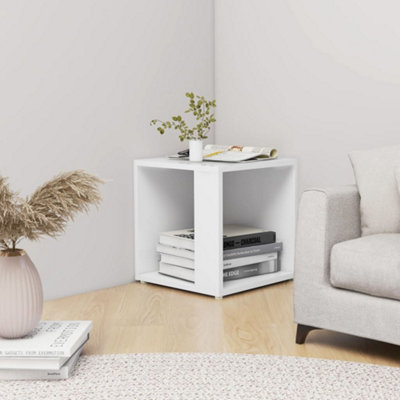 Berkfield Side Table White 33x33x34.5 cm Engineered Wood