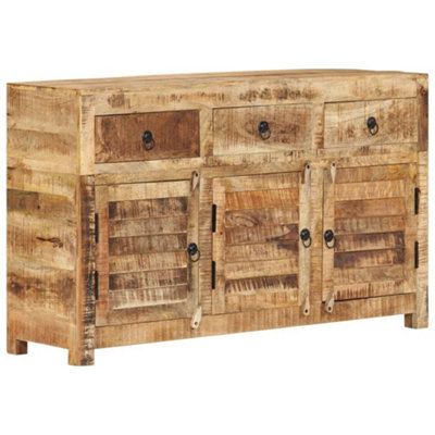 Berkfield Sideboard 110x30x65 cm Solid Wood Mango