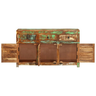 Berkfield Sideboard 110x30x65 cm Solid Wood Reclaimed