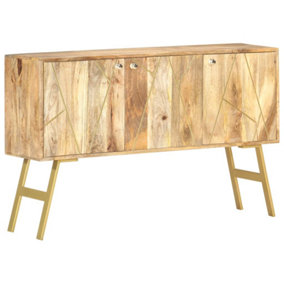 Berkfield Sideboard 118x30x75 cm Solid Mango Wood