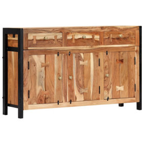 Berkfield Sideboard 120x35x75 cm Solid Acacia Wood