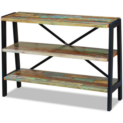 Berkfield Sideboard 3 Shelves Solid Reclaimed Wood