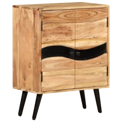 Berkfield Sideboard 57x34x75 cm Solid Acacia Wood