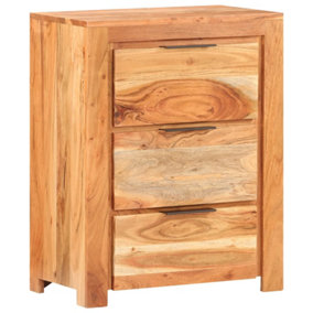 Berkfield Sideboard 59x33x75 cm Solid Acacia Wood