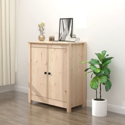 Berkfield Sideboard 70x35x80 cm Solid Wood Pine