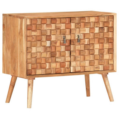 Berkfield Sideboard 75x35x65 cm Solid Acacia Wood