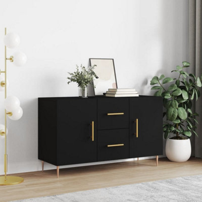 Berkfield Sideboard Black 100x36x60 cm Engineered Wood