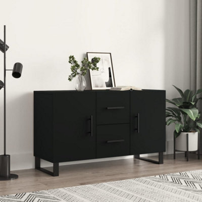 Berkfield Sideboard Black 100x36x60 cm Engineered Wood