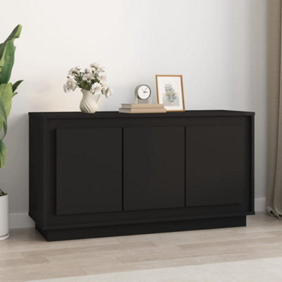 Berkfield Sideboard Black 102x35x55 cm Engineered Wood