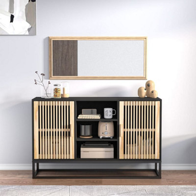 Berkfield Sideboard Black 105x30x65 cm Engineered Wood