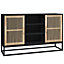 Berkfield Sideboard Black 105x30x65 cm Engineered Wood