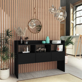 Berkfield Sideboard Black 105x30x70 cm Engineered Wood