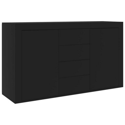 Berkfield Sideboard Black 120x36x69 cm Engineered Wood